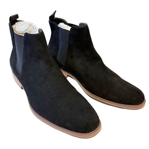 Apt. 9 Channing Black Suede Chelsea Boots Size 13 - Picture 3 of 6